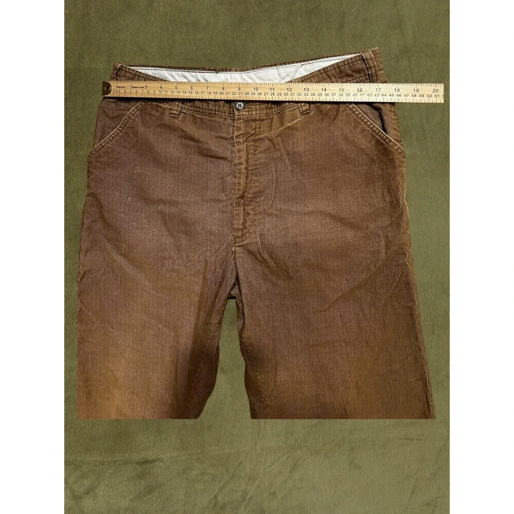 Vintage 1970s Levis Panatela Corduroy Pants Brown Straight Leg 34x31